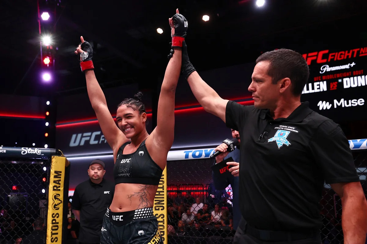 Alice Pereira faturou bônus de performance da noite no UFC Vegas 122. Alice Pereira faturou bônus de performance da noite no UFC Vegas 122.