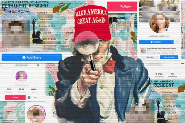 imagem colorida de arte sobre monitoramento de redes - Metrópoles