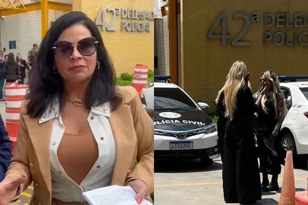 Monique Evans presta depoimento na polícia após briga com Solange
