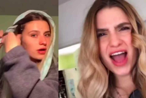 Mulher com cabelo loiro