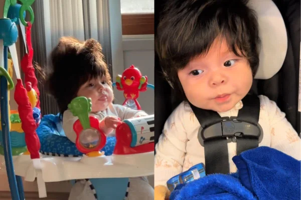Foto colorida de um bebê - Metrópoles