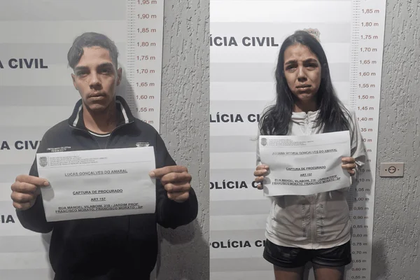 Após uma das vítimas gravar o momento do assalto, a Polícia Civil conseguiu reconhecer os criminosos e prendê-los em Francisco Morato