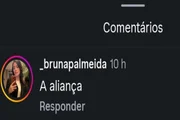Fãs de Rebeca Andrade reagiram ao post com aliança em destaque Fãs de Rebeca Andrade reagiram ao post com aliança em destaque