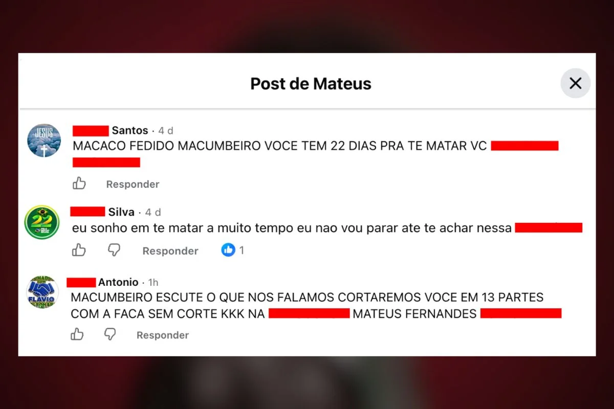 Ameaças a jornalista negro de 26 anos após ele declarar apoio a Lula Ameaças a jornalista negro de 26 anos após ele declarar apoio a Lula