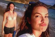 Lua Blanco e Marcela Nunes fazem pose durante viagem Lua Blanco e Marcela Nunes fazem pose durante viagem