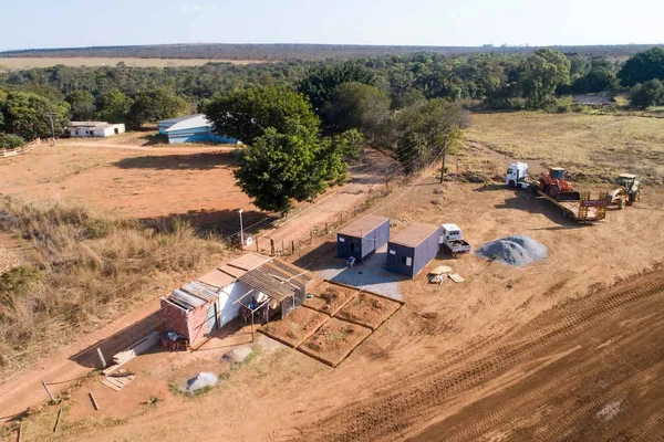 Invasão de terra na área da DF-001, no Km 41, em Santa Maria