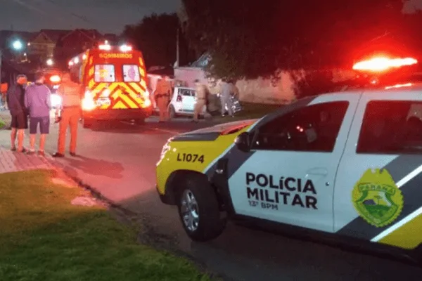 O local da chacina no bairro Portão, em Curitiba