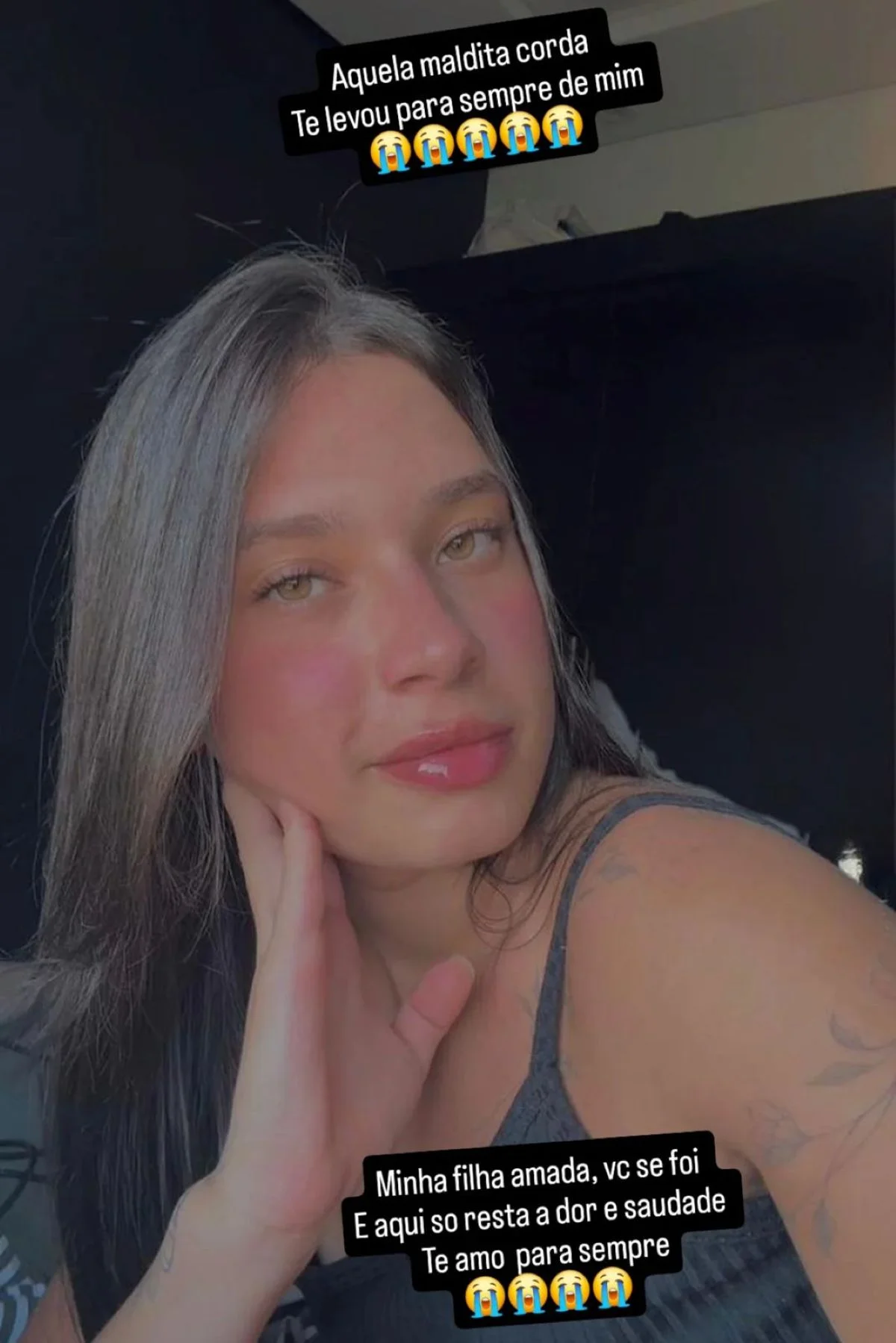 "Maldita corda": mãe de jovem que morreu em salto de rope jump desabafa "Maldita corda": mãe de jovem que morreu em salto de rope jump desabafa