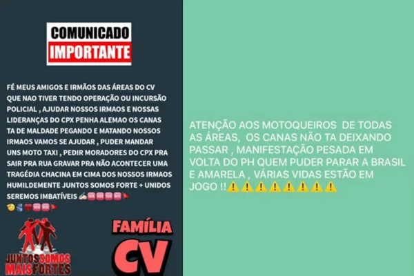 Comunicados do Comando Vermelho