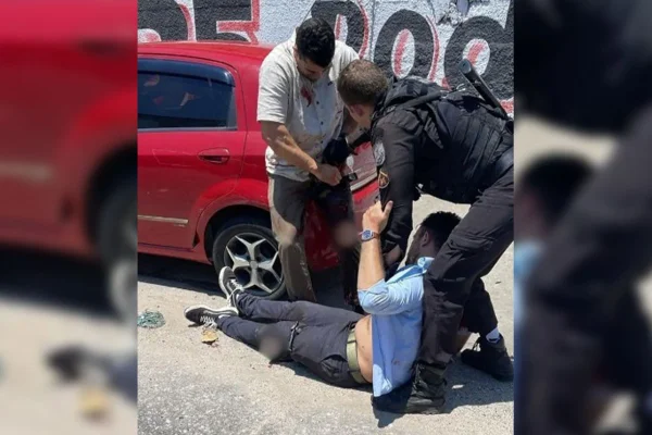 PM e irmão baleados na Cidade Alta, zona norte do Rio. - Metrópoles