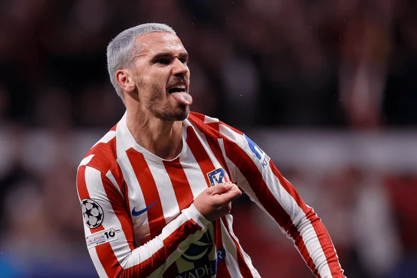 Griezmann comemorando gol diante do Tottenham na Champions League