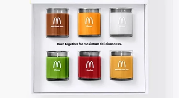 McDonald’s lança kit de velas com aroma de hambúrguer