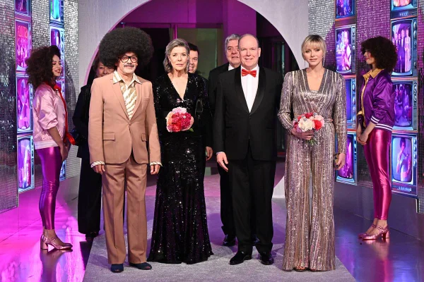 Christian Louboutin, Princesa Caroline de Hanover, Príncipe Albert II de Monaco e Princess Charlene de Monaco