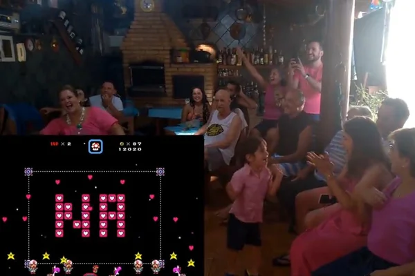 Vídeo. Pai cria game para chá revelação: “Espero que ela jogue comigo”