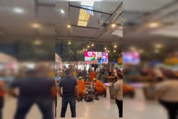 Trabalhador cai de telhado na Feira dos Goianos e fica em estado grave