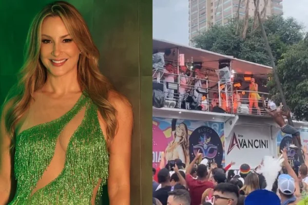 Claudia Leitte em bloco de pré-carnaval em Guarulhos