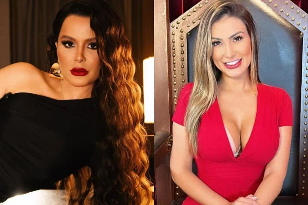 Montagem colorida de Maraisa e Andressa Urach - Metrópoles