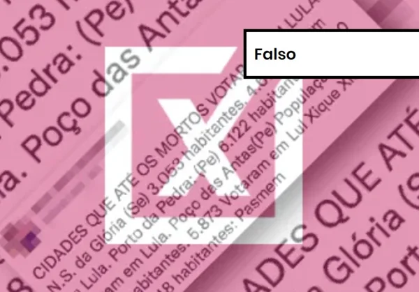 Imagem colorida de postagem falsa