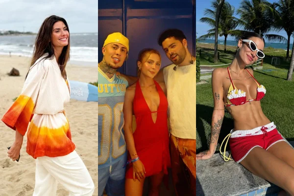 Famosos de férias