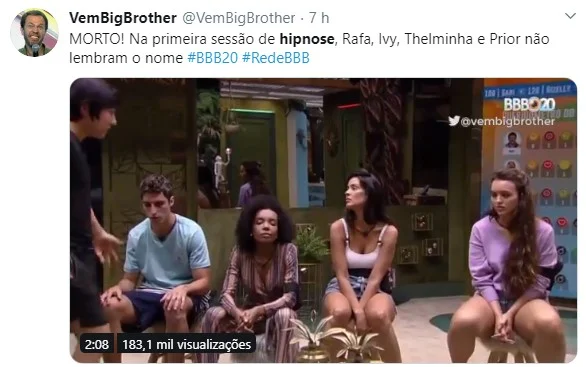 BBB20: Pyong hipnotiza brothers e gera polêmica na web - imagem 1 BBB20: Pyong hipnotiza brothers e gera polêmica na web - imagem 1