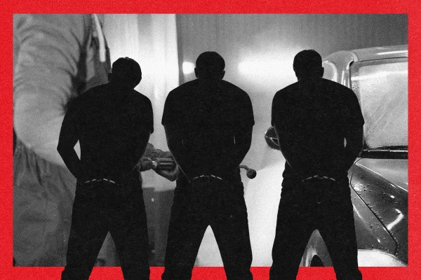 arte de trio preso em situação em lava jato