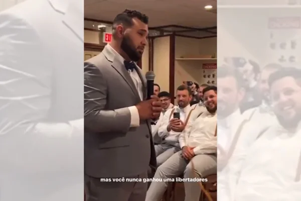 “Você nunca venceu uma Libertadores”, dispara noivo em cerimônia de casamento