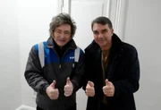 Milei e Flávio se reuniram nesta segunda-feira (29/6)