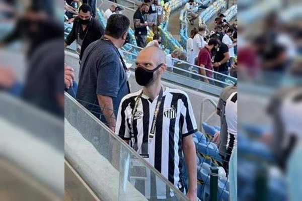 Bruno Covas vendo final da Libertadores