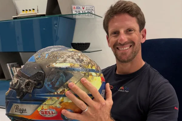 F1: Grosjean mostra como ficou capacete após grave acidente; confira