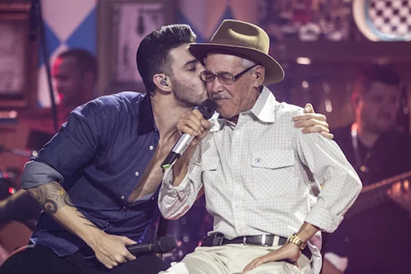 Gusttavo Lima e o pai