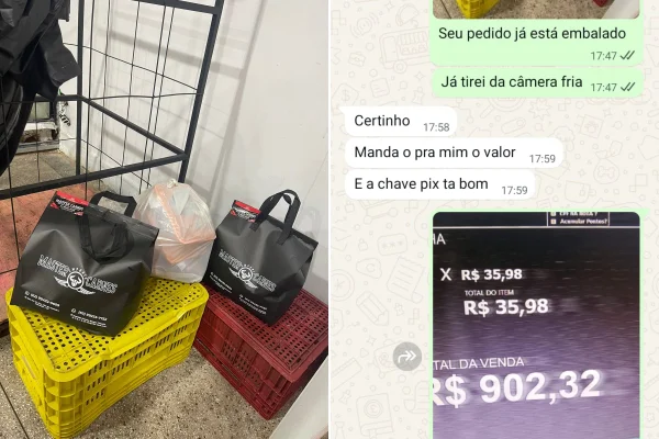 Golpistas “pagam” picanha com Pix falso e recebem saco de ossos e pelanca