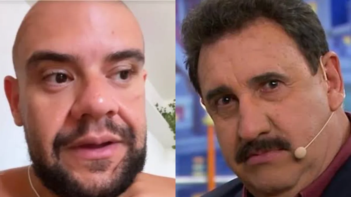 Imagem ilustrativa sobre Gominho chama Ratinho de "maldito" e pede apresentador longe da TV