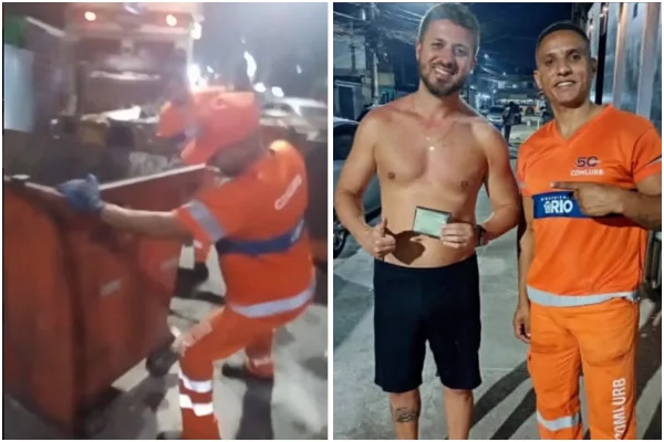 Gari devolve bolsa com dinheiro que achou no lixo no Rio - Metrópoles