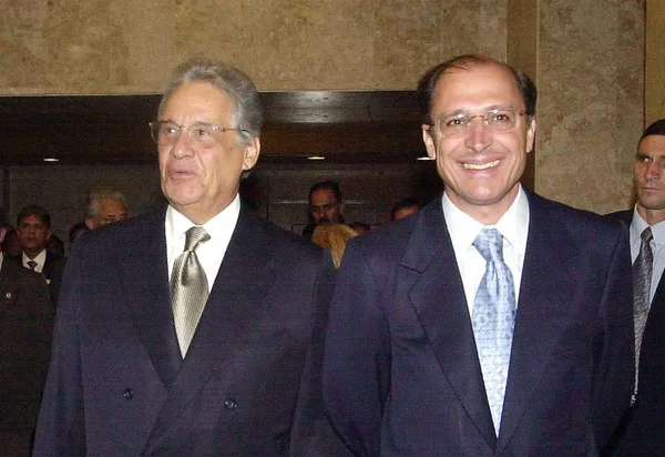 Geraldo Alckmin e o ex-presidente Fernando Henrique Cardoso, o FHC