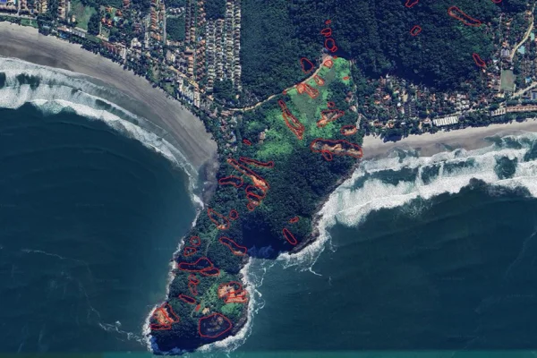 Cidade no litoral de SP tem mil pontos de deslizamento de solo