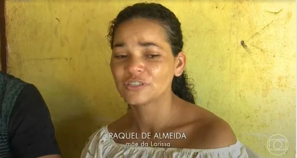 Raquel de Almeida mae de menina morta em chacina