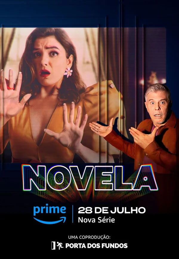 Poster oficial de Novela, nova série de comédia da Amazon Prime Video