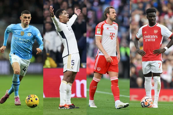 Foden, Bellingham, Kane e Saka