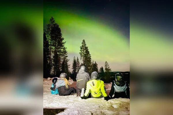 Fábio Luis Lula da Silva, o Lulinha, foi a Finlandia ver a aurora boreal
