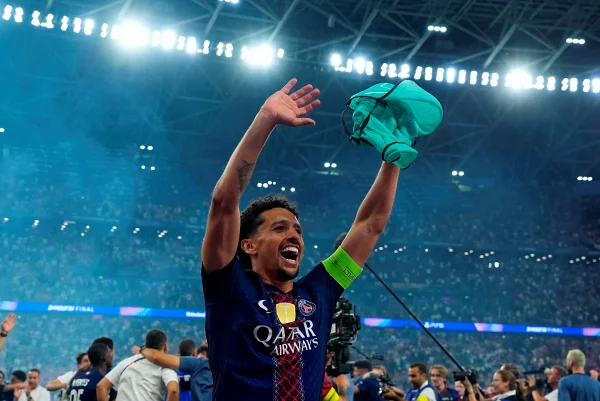 Foto colorida de Marquinhos, do PSG - Metrópoles