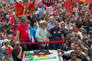 Haddad, Tebet, Marina, Lula e Alckmin em ato na Augusta na véspera do 1º turno das eleições gerais de 2026 Haddad, Tebet, Marina, Lula e Alckmin em ato na Augusta na véspera do 1º turno das eleições gerais de 2026