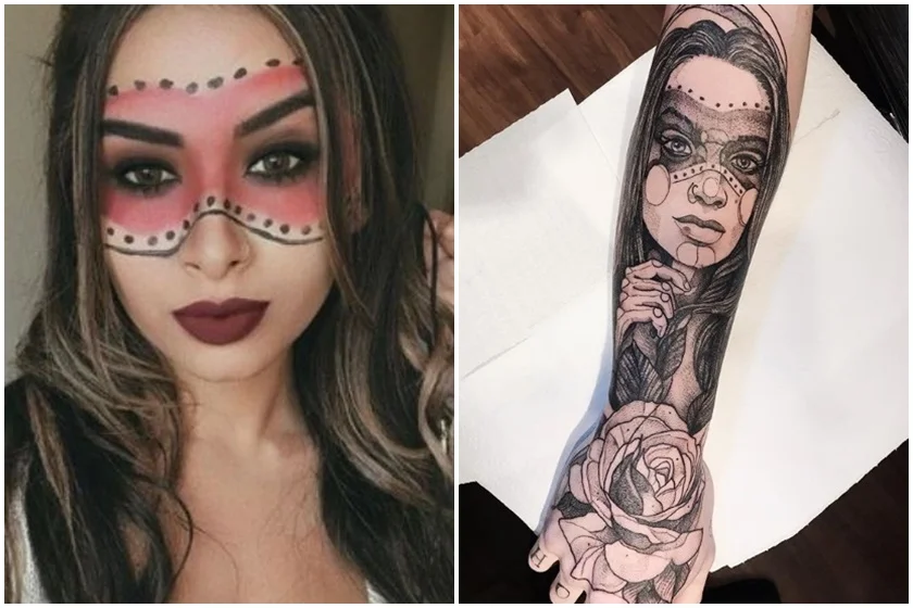 Tatuagem de Pedro Rocha foi feita com base em uma foto de Nara Almeida Tatuagem de Pedro Rocha foi feita com base em uma foto de Nara Almeida