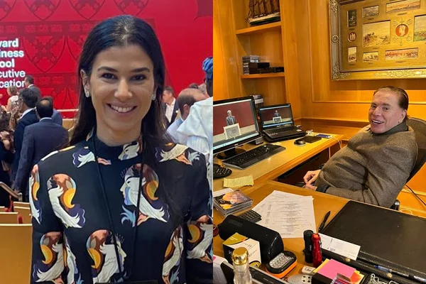 Renata Abravanel se forma em Harvard e Silvio Santos assiste cerimônia por transmissão online (Divulgação)