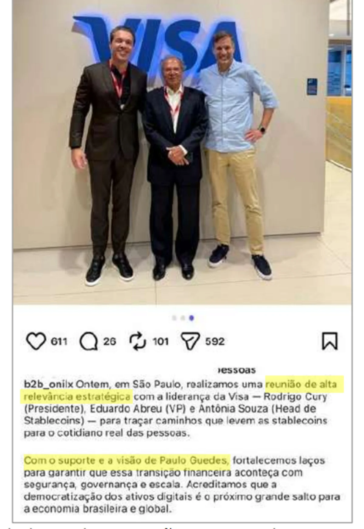 Paulo Guedes e Fábio Lino em reunião estratégica Paulo Guedes e Fábio Lino em reunião estratégica