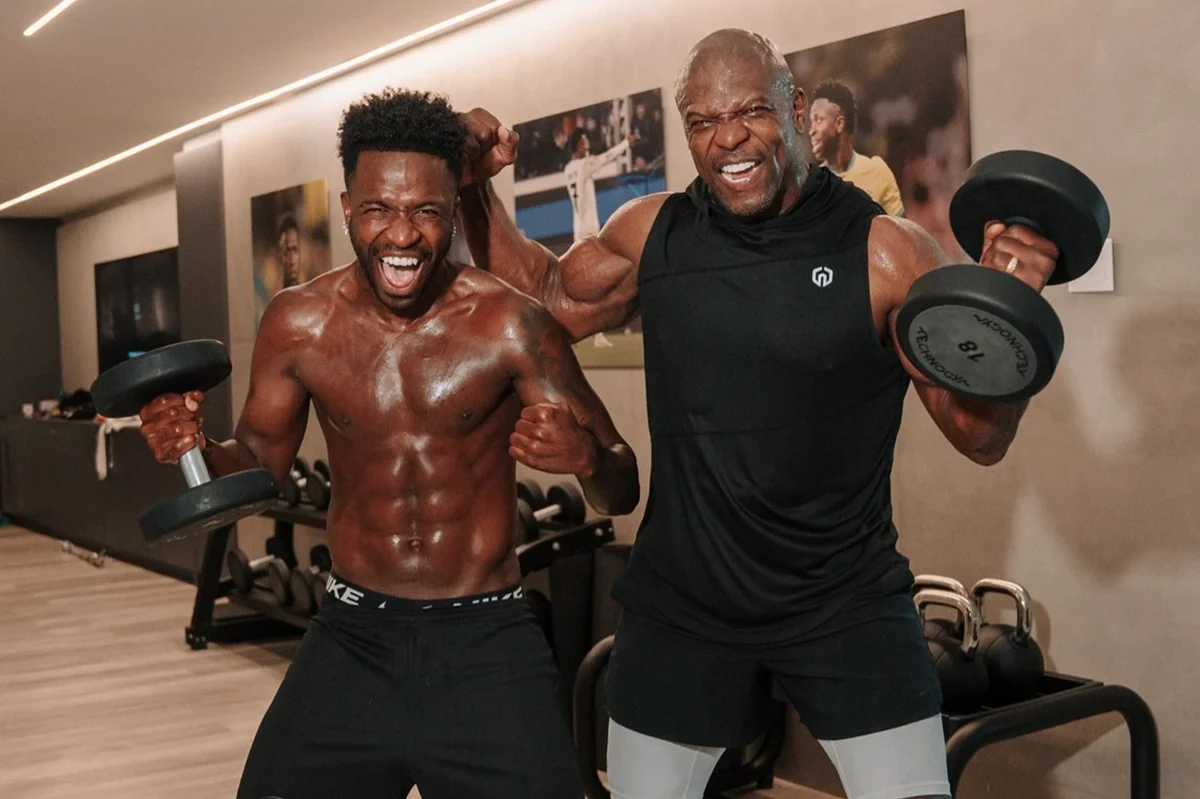 Vini Jr. e Terry Crews Vini Jr. e Terry Crews