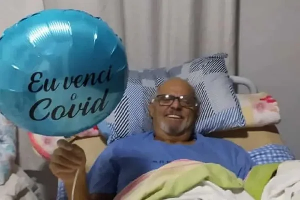 Ivan Nei Correia Graminho, 66 anos, passou 149 dias internado por causa da Covid-19