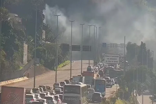 Vídeo. Caminhão pega fogo em túnel no Rio, causa pânico e fere 89