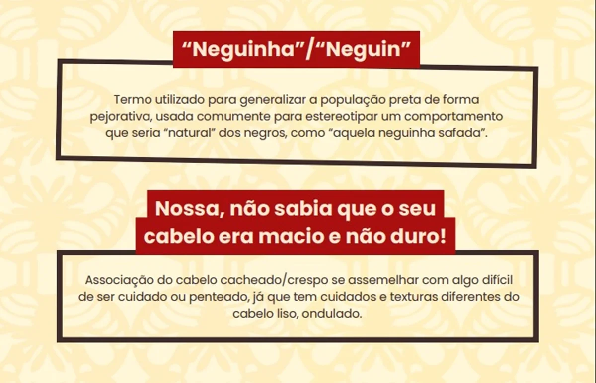 Termos que não devem ser usados Termos que não devem ser usados
