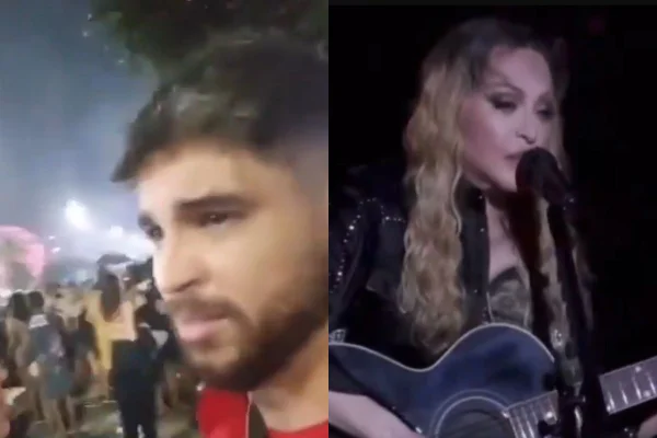 Vídeo: homem grava o próprio assalto durante show de Madonna. Assista!