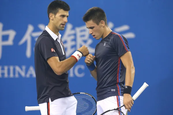Novak Djokovic e irmão Djordje Djokovic